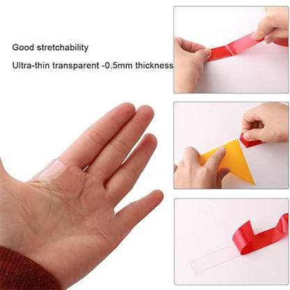 Heavy Duty Transparent Acrylic Foam Mounting Tape (3 Mtr Approx / 1 Pc)