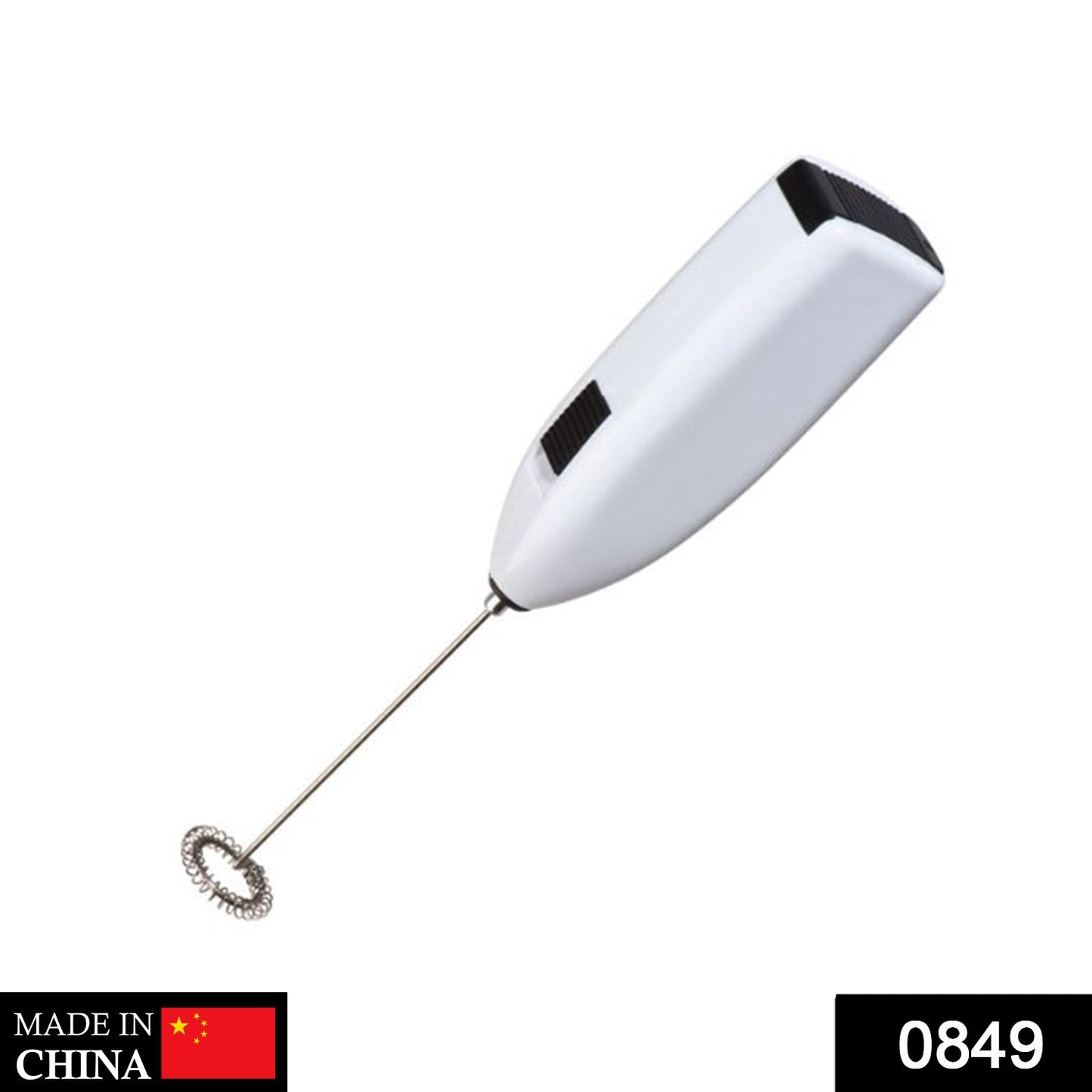 Electric Handheld Milk Wand Mixer Frother Latte Coffee Hot (Battery Not Included)
