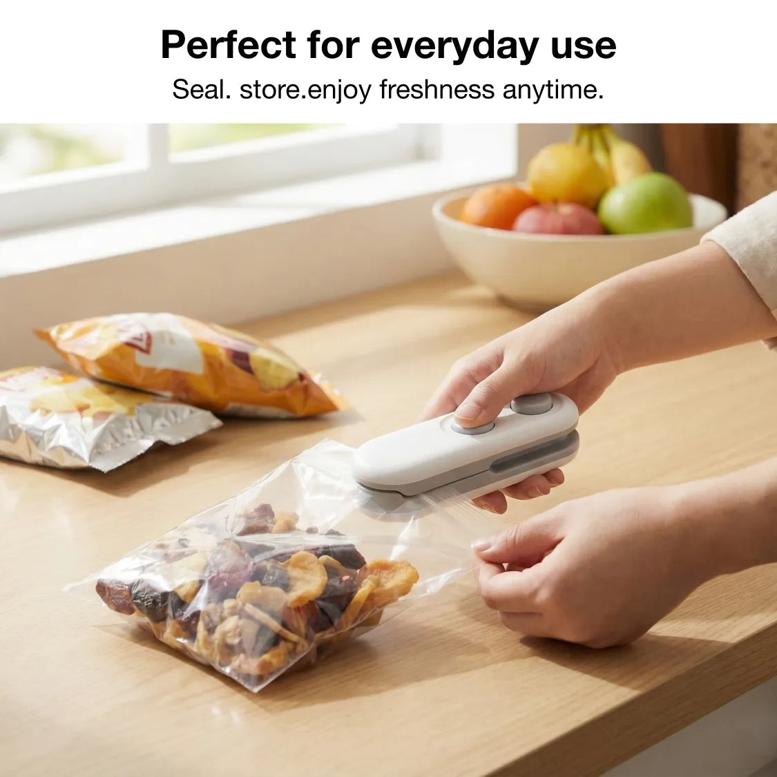 Mini Bag Sealer, 2 in 1 Seal & Cutter Heat Sealers