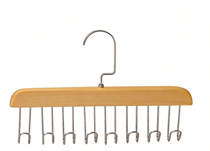Multifunctional clothes hanger hook solid wood clothes hanger