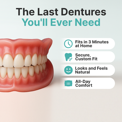🌎Ends Today: 70% OFF! ⏰HazyGalaxy™  Medical Full Denture with Strong Suctiond Custom-Fit Full Functional Dentures🦷